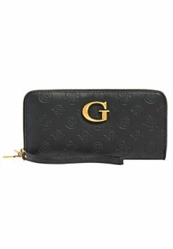 Guess VIBE LARGE ZIP AROUND - Wallet - Black Logo