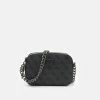 Guess NOELLE CROSSBODY CAMERA - Across Body Bag - Coal