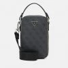 Guess VEZZOLA SMART CROSSBODY SLIM UNISEX - Across Body Bag - Black