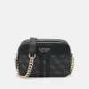Guess NOELLE CROSSBODY CAMERA - Across Body Bag - Coal Multi
