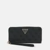 Guess LAUREL LARGE ZIP AROUND - Wallet - Coal Logo