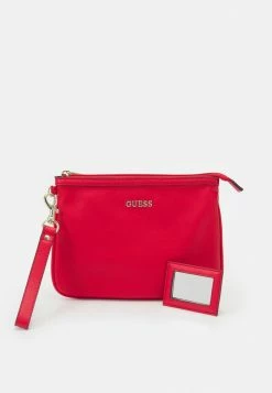 Guess VANILLE FLAT TOP ZIP SET - Wash Bag - Roman Red