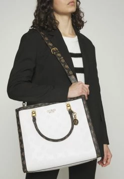 Guess ABEY - Tote Bag - White Logo Multi