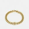 Guess LION COIN UNISEX - Bracelet - Yellow Gold-coloured/black
