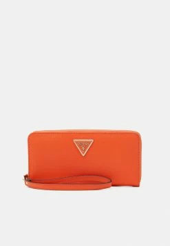 Guess LAUREL LARGE ZIP AROUND - Wallet - Orange