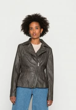 Guess AGNES JACKET - Leather Jacket - Jet Black Multi