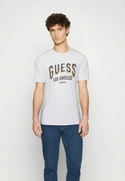 Guess SIGNBOARD - Print T-shirt - Pure White