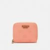 Guess HELAINA SMALL ZIP AROUND - Wallet - Coral