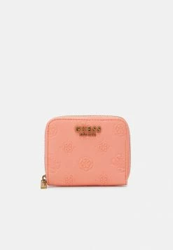 Guess HELAINA SMALL ZIP AROUND - Wallet - Coral