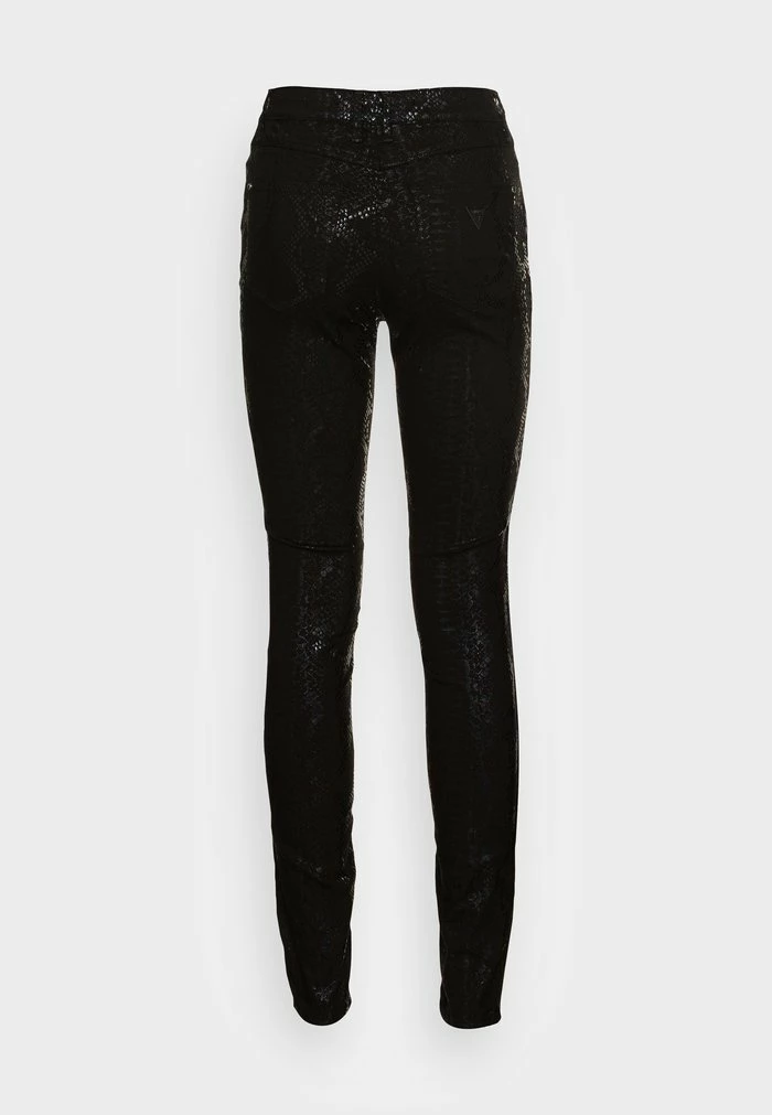 Guess SKINNY - Trousers - Black Shiny Python - Image 2