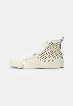 Guess AVIANO MID STUDS - High-top Trainers - White