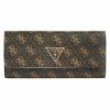 Guess LAUREL SLG CNTNTL - Wallet - Brown Logo