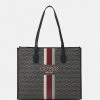 Guess SILVANA TOTE - Tote Bag - Charcoal Logo
