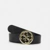 Guess CORDELIA LOGO ADJUST PANT BELT - Belt - Coal