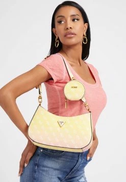Guess ALEXIE - Handbag - Yellow Ombre Logo