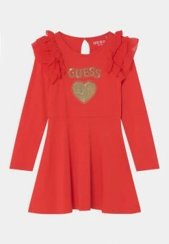 Guess TODDLER DRESS - Jersey Dress - Brilliant Berry