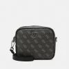 Guess VEZZOLA SQUARED CROSSBODY UNISEX - Handbag - Dark Black