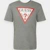 Guess Print T-shirt - Marble Heather