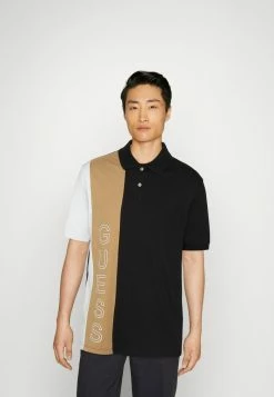 Guess NANDO - Polo Shirt - Black/wihte/khaki