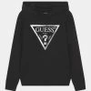 Guess JUNIOR HOODED CORE - Sweatshirt - Jet Black