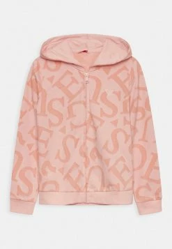 Guess JUNIOR HOODED UNISEX - Zip-up Sweatshirt - Peach Creme
