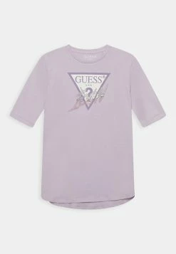 Guess JUNIOR HIGH LOW - Print T-shirt - New Light Lilac