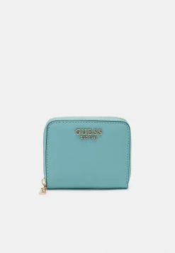 Guess LAUREL SMALL ZIP AROUND - Wallet - Turquoise