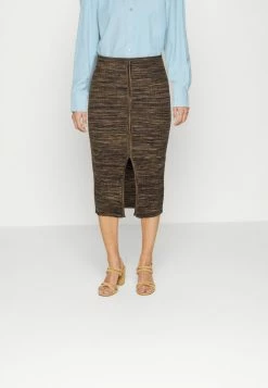 Guess CINCHED FRONT ANIKA SKIRT - Pencil Skirt - Spooky Forest Multi
